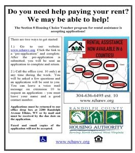 Rental Assistance available in 6 Counties!!!